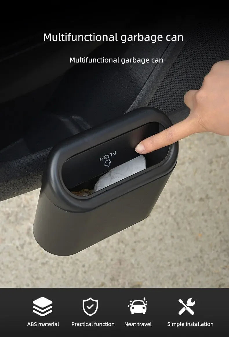 Cargolette mini trash bin: compact clip-on car bin for a clean and organised vehicle interior.